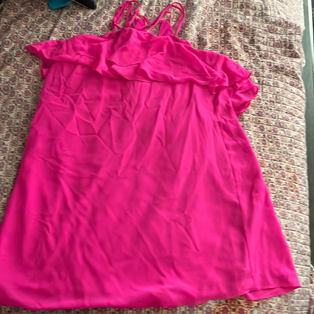 HOT PINK COCKTAIL DRESS